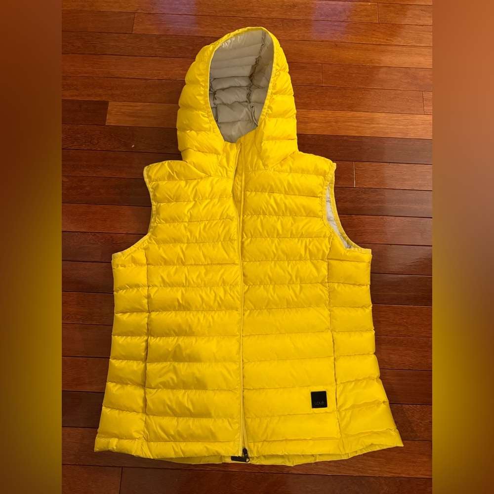 Lole - Bright Yellow Puffer Vest with Hood
